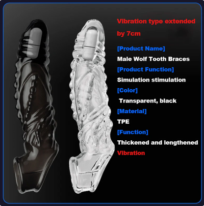Bigger. Harder. Wilder. The Explosive Vibrating Wolf-Tooth Crystal Sleeve