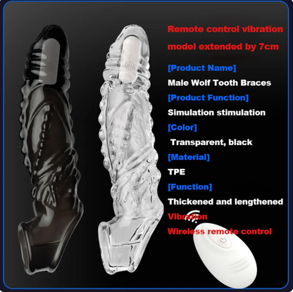 Bigger. Harder. Wilder. The Explosive Vibrating Wolf-Tooth Crystal Sleeve